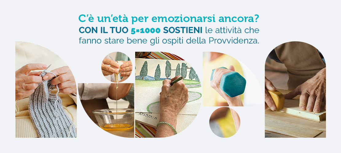 C’è un’età per emozionarsi ancora? La nuova campagna 5×1000 della Provvidenza